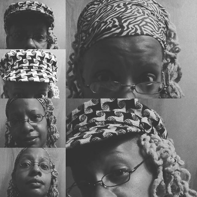 Hats and scarf in B/W