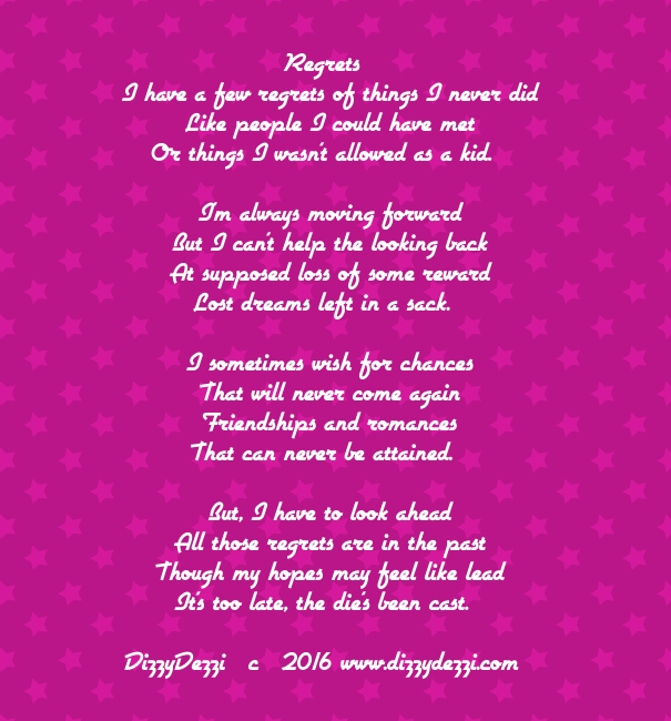 Regrets: A poem