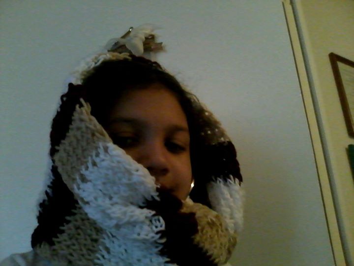 Loom-Knit Infinity Scarf