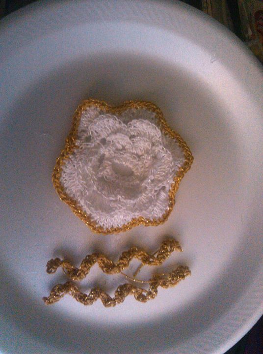 Rose Necklace & Spiral Earrings