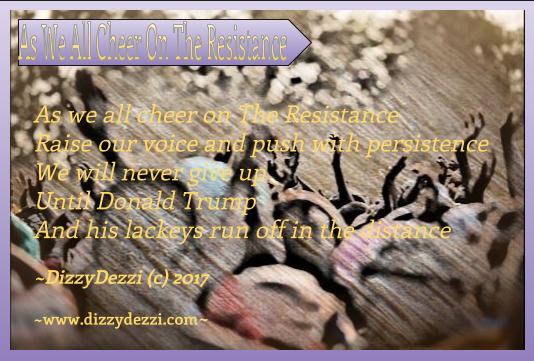 As We All Cheer On The Resistance