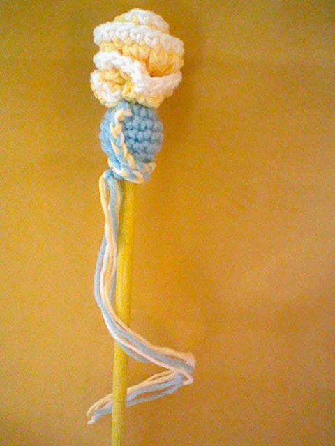 Crochet Rose Wand