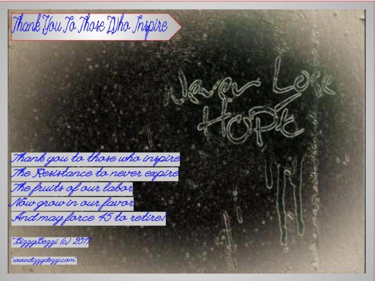 Thank You To Those Who Inspire