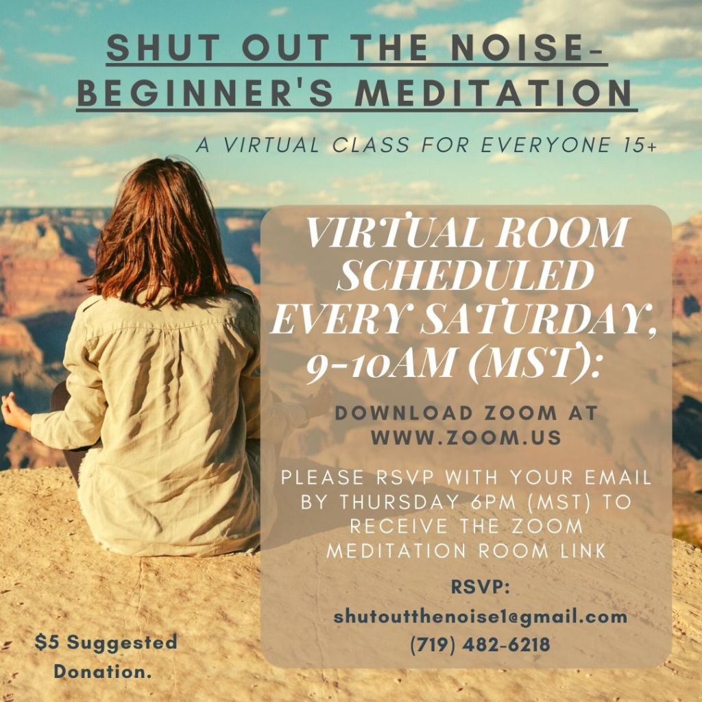 Invitation to a virtual meditation class